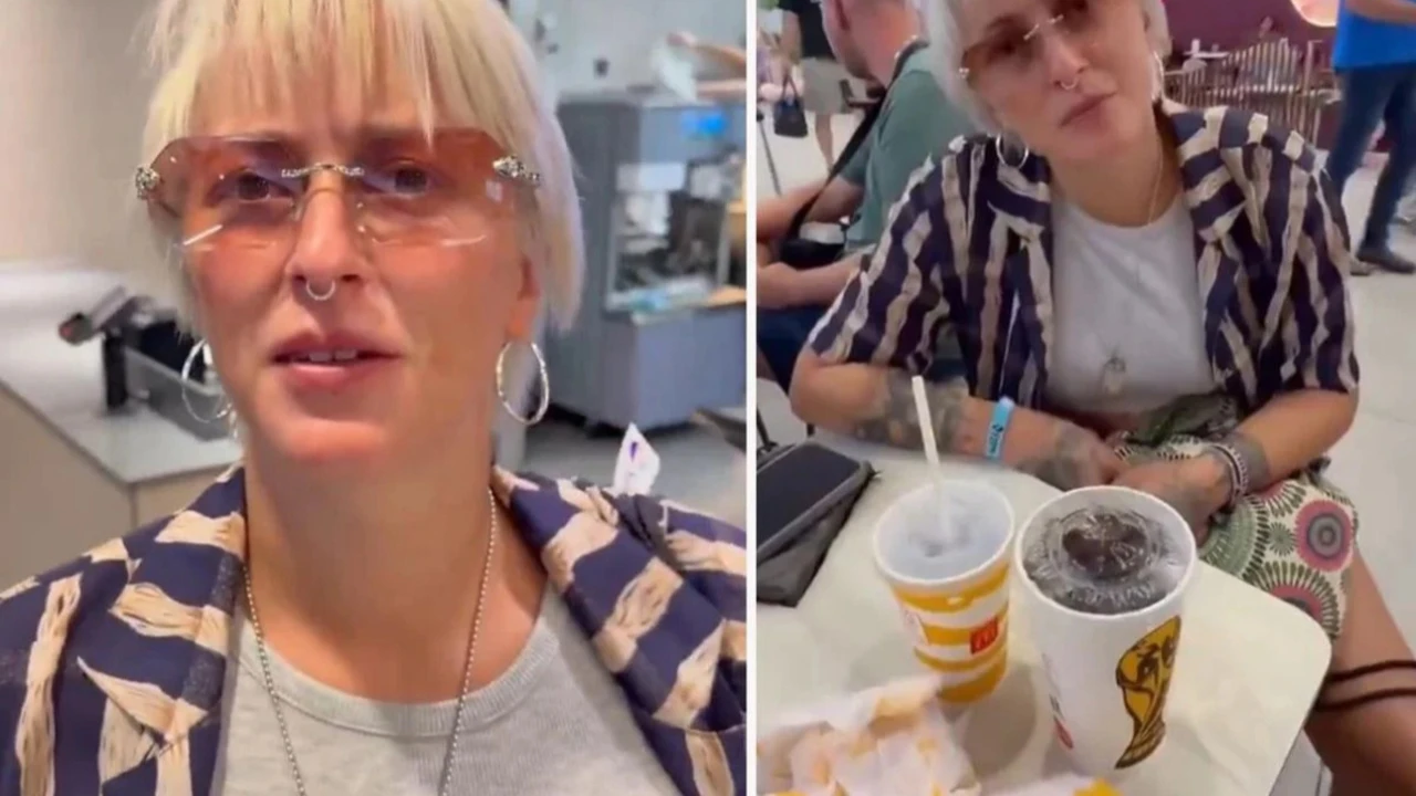Antalya Havalimanı'ndaki ünlü bir fast food zincirinden 4 cheeseburger ve 2 kola alan Alman çift