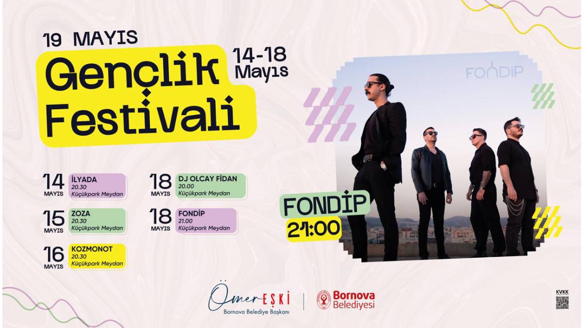 Bornova'da Gençlik Haftası sahnesi yerel sanatçılara emanet
