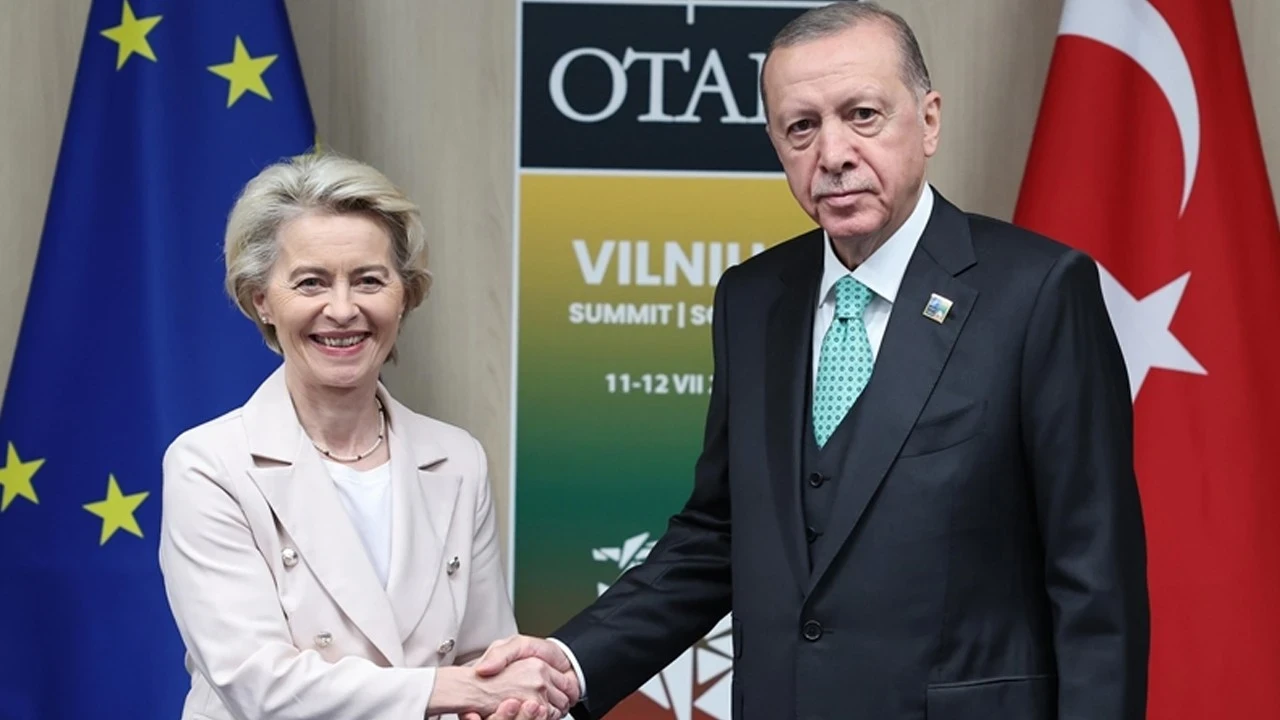 Cumhurbaşkanı Erdoğan, AB Komisyon Başkanı Ursula von der Leyen ile görüştü