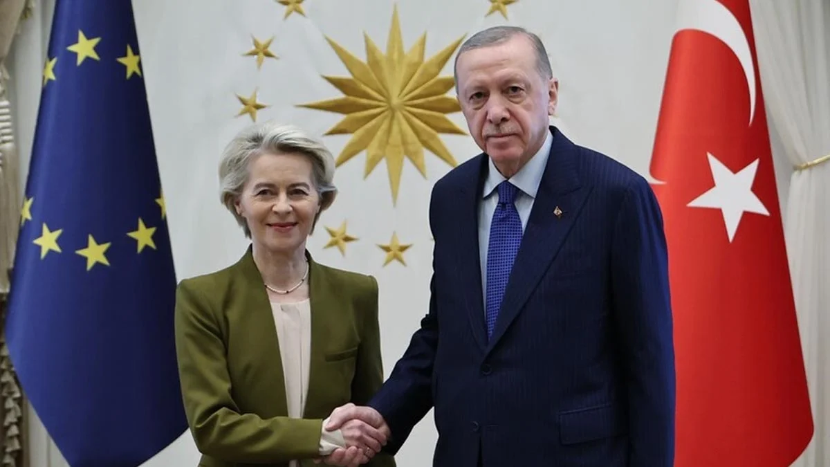 Cumhurbaşkanı Erdoğan, AB Komisyonu Başkanı Leyen ile görüştü
