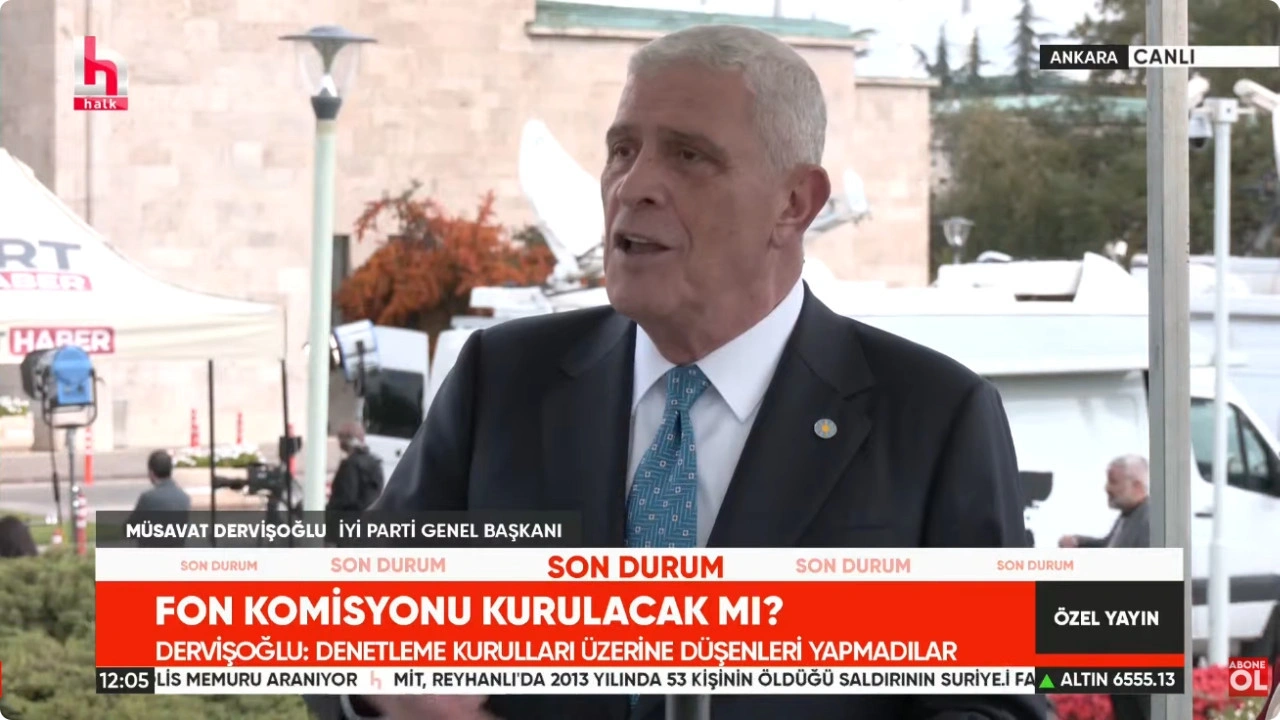 İYİ Parti Lideri Müsavat Dervişoğlu, TBMM açılışında Cumhurbaşkanı ve AKP Lideri Erdoğan Genel Kurul'a