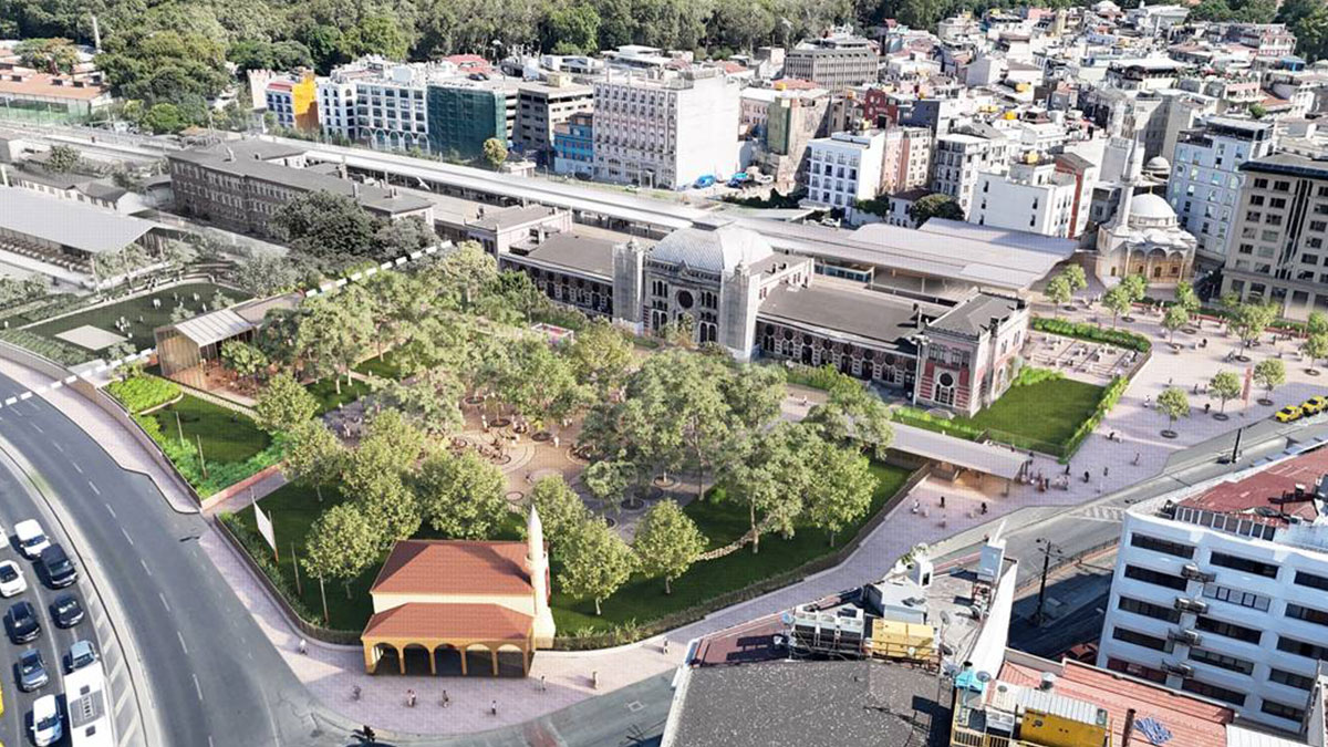 Kültür ve Turizm Bakanlığı eliyle yürütülen Sirkeci Garı restorasyonu tüm hızıyla sürüyor