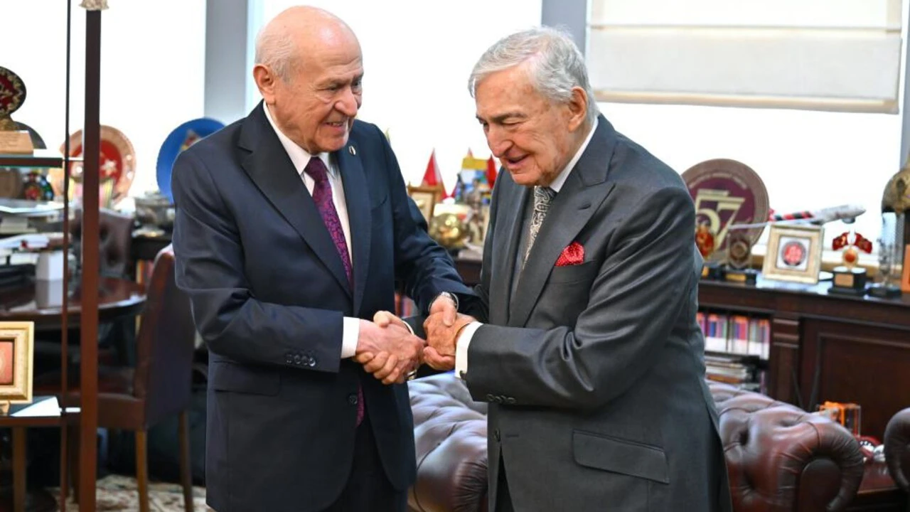 MHP Genel Başkanı Bahçeli, Rahmi Koç ve Ali Koç'u kabul etti