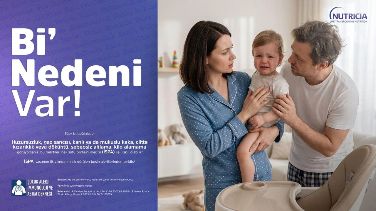 Nutricia Türkiye'den inek sütü proteini alerjisine dikkat çeken "Bi' Nedeni Var" projesi