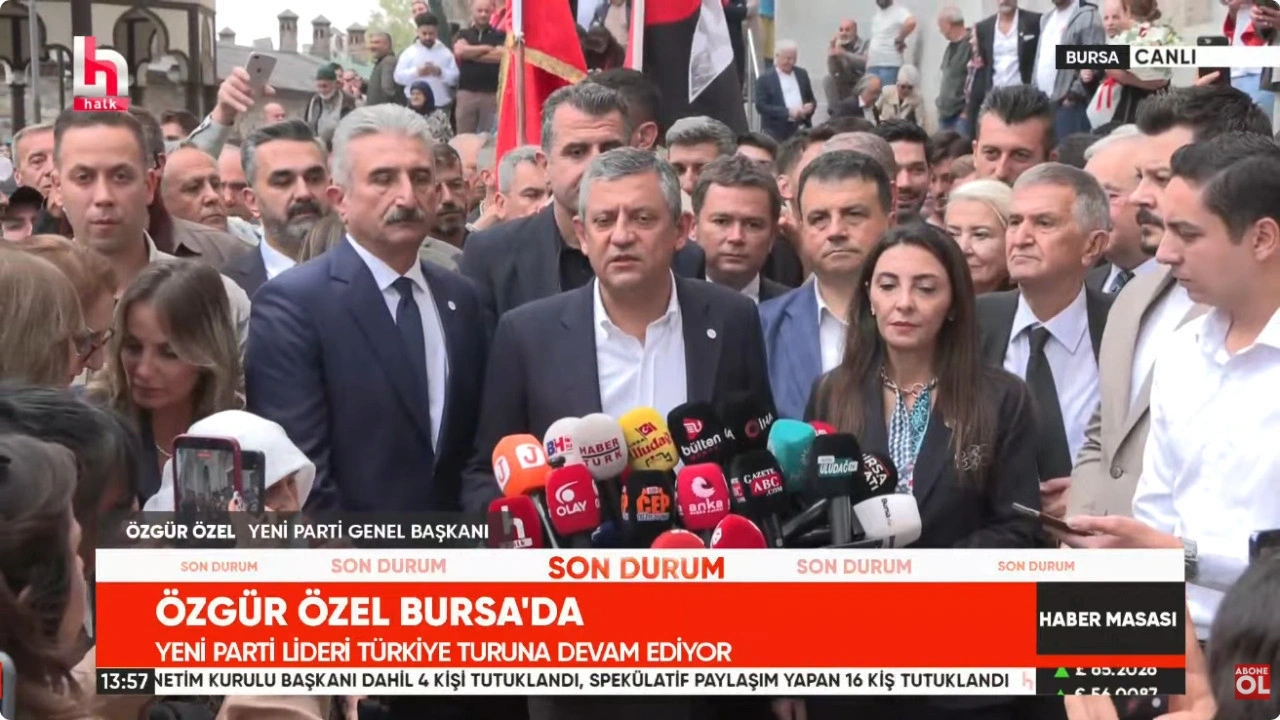 Son Dakika Özgür Özel'den borsa tepkisi