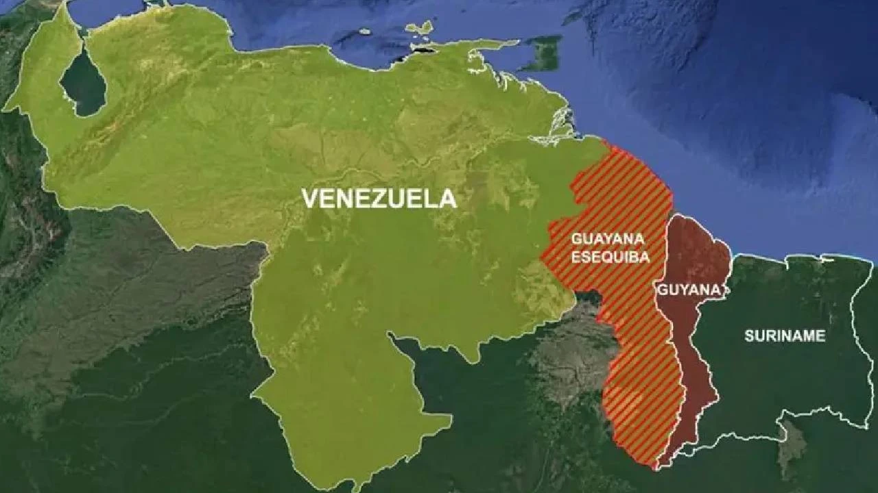 Venezuela, ihtilaflı bölgeyi resmi haritasına dahil etti